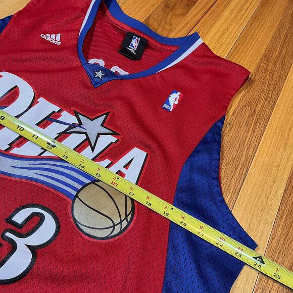 Adidas Allen Iverson Philadelphia 76ers Phila Jersey Red L +2 2007-09 Rare HTF - Picture 7 of 11